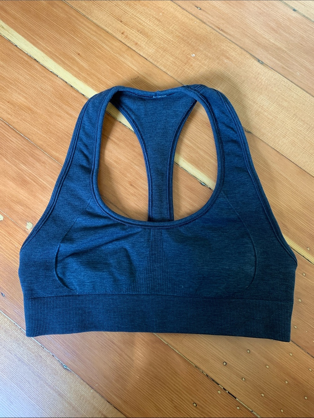 lululemon athletica Charcoal Gray Racerback Sports Bra